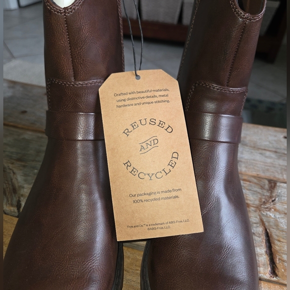 Frye and Co. Men's Otis Stacked Heel Motorcycle Boots - Picture 5 of 9